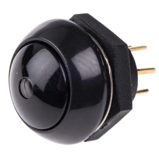 Otto Illuminated Push Button Switch Panel Mount Momentary SPDT Green LED IP68S 28V DC 115V AC LP9-11231G22