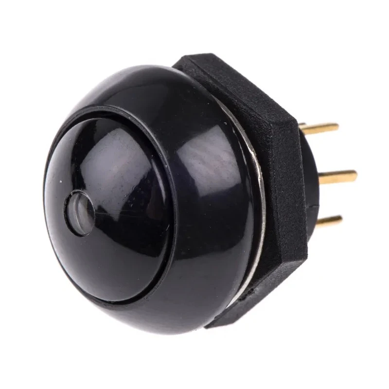 Otto Illuminated Push Button Switch Panel Mount Momentary SPDT Green LED IP68S 28V DC 115V AC LP9-11231G22