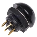 Otto Illuminated Push Button Switch Panel Mount Momentary SPDT Green LED IP68S 28V DC 115V AC LP9-11231G22