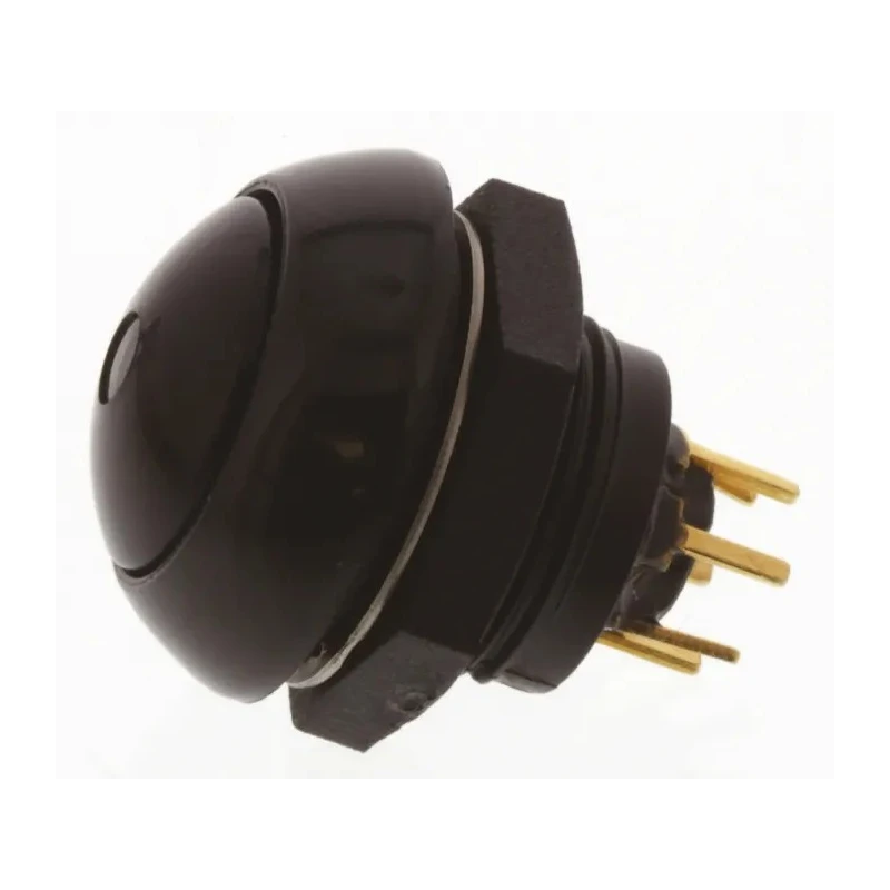 Otto Illuminated Push Button Switch Panel Mount Momentary SPDT Green LED IP68S 28V DC 115V AC LP9-11231G22