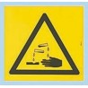 Brady Self-Adhesive Hazard Warning Sign Corrosive Polyethylene Terephthalate 200mm x 200mm PIC 303-TRI 200-B7541 (BRANDED)