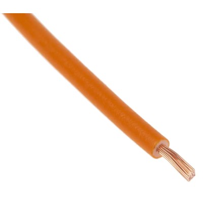 Lapp H05V-K Series Orange Single Core Hook Up Wire 1 mm² Cross Section, 100 m, PVC Insulation, 450/750V, Flame 4510093