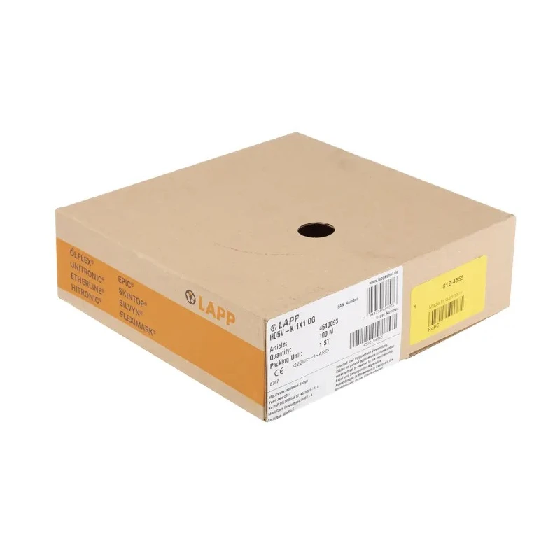 Lapp H05V-K Series Orange Single Core Hook Up Wire 1 mm² Cross Section, 100 m, PVC Insulation, 450/750V, Flame 4510093