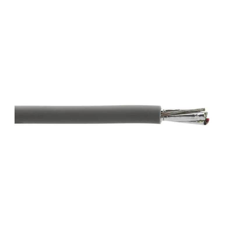 RS PRO Data Cable 2 Pairs 4 Cores 0.76 mm² 100 m Grey Sheath Low Smoke Zero Halogen 812-4753