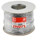 RS PRO Data Cable 2 Pairs 4 Cores 0.76 mm² 100 m Grey Sheath Low Smoke Zero Halogen 812-4753