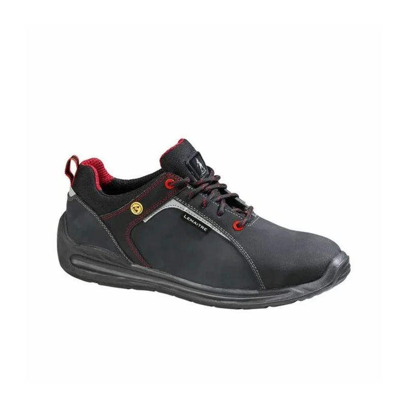 LEMAITRE SECURITE Super X Unisex Black Grey Red Stainless Steel Toe Safety Trainer EU 41 UK 7 SULOS30NR41