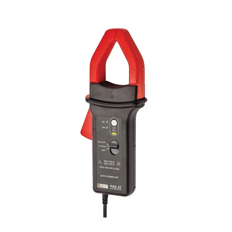 Chauvin Arnoux PAC 27 Hall Effect Current Clamp, 1400 A DC Max, 1 kA AC Max, AC/DC Adapter P01120127