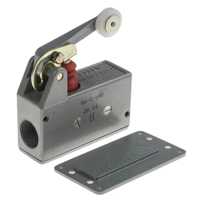 RS PRO Lever Micro Switch Screw Terminal 15A 250V AC SPST IP54 804-6186