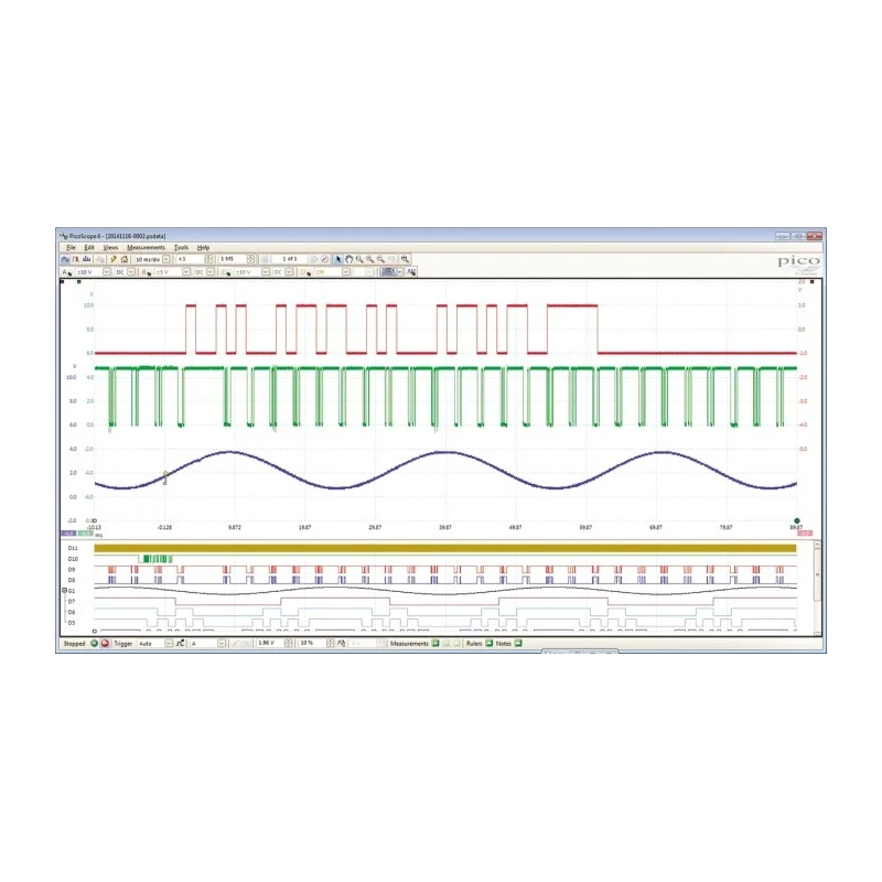 Pico Technology PC Based Oscilloscope 200 MHz Bandwidth 16-Channel USB Interface PicoScope 3206D MSO
