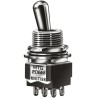 KNITTER-SWITCH Toggle Switch Panel Mount On-Off-On DPDT Solder Terminal 250V AC MTG 206 P