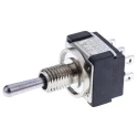 KNITTER-SWITCH Panel Mount Toggle Switch DPDT On-On-On 250 V AC Chrome Plated Actuator MTE 206 PA