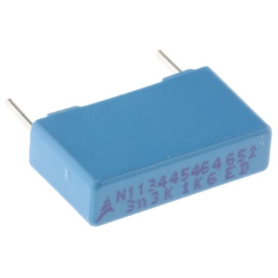 TDK B32654 Film Capacitor 3.3 nF 500V AC 1.6 kV DC Through Hole 2 Pin Lead Pitch 15mm B32652A1332K000