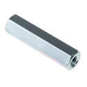 RS PRO Steel Zinc Plated Hexagonal Female/Female Threaded Standoff M4, 30 mm Length 806-6626