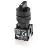 RS PRO Illuminated Rotary Selector Switch IP65 3 Positions 1 NO/1 NC Solder Terminal 820-0472