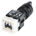 RS PRO Illuminated Rotary Selector Switch IP65 3 Positions 1 NO/1 NC Solder Terminal 820-0472