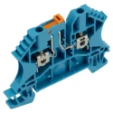 Weidmüller Test Disconnect Terminal Block Blue 2.5mm² 1-Level Screw Terminal, 24A 500V IEC 60947-7-1 8731640000