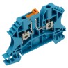 Weidmüller Test Disconnect Terminal Block Blue 2.5mm² 1-Level Screw Terminal, 24A 500V IEC 60947-7-1 8731640000