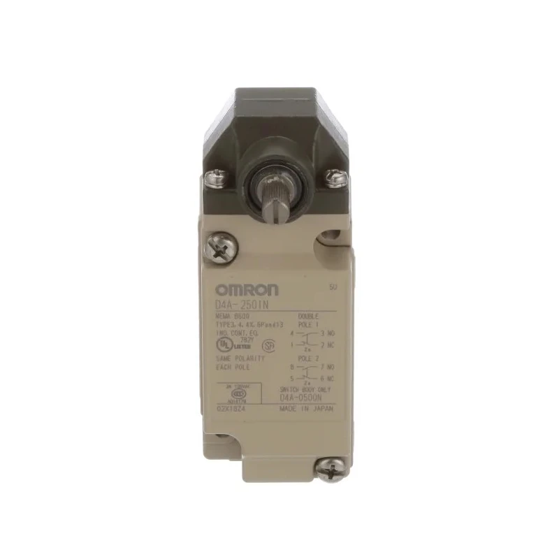 Omron D4A-N Series Roller Lever Limit Switch DPDT IP67 600V 10A D4A-2501N