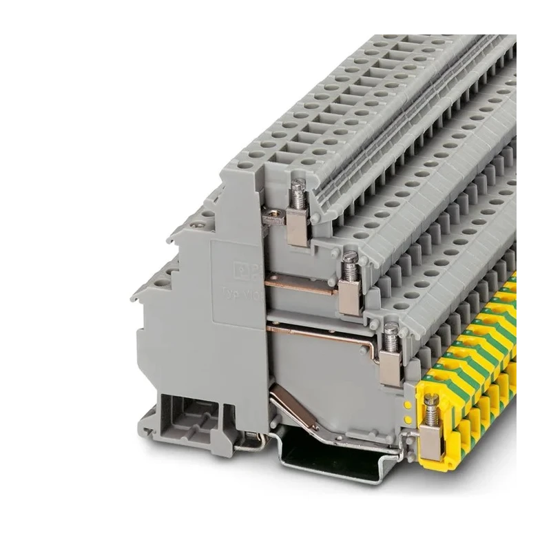 Phoenix Contact VIOK 1.5-3D/PE Series Terminal Block Grey 1.5mm² 4-Level Screw Termination 2718206