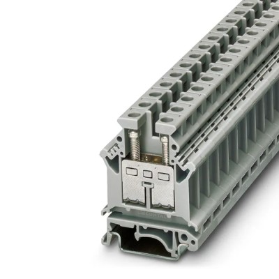Phoenix Contact Feed Through Terminal Block UK 16 Series Grey, 1-Level, Screw, 800V, 76A 3006014
