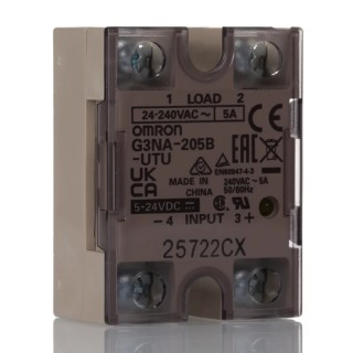 Omron Solid State Relay Panel Mount 5A Load 264V AC Load 32V DC Control G3NA