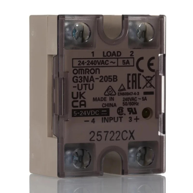 Omron Solid State Relay Panel Mount 5A Load 264V AC Load 32V DC Control G3NA