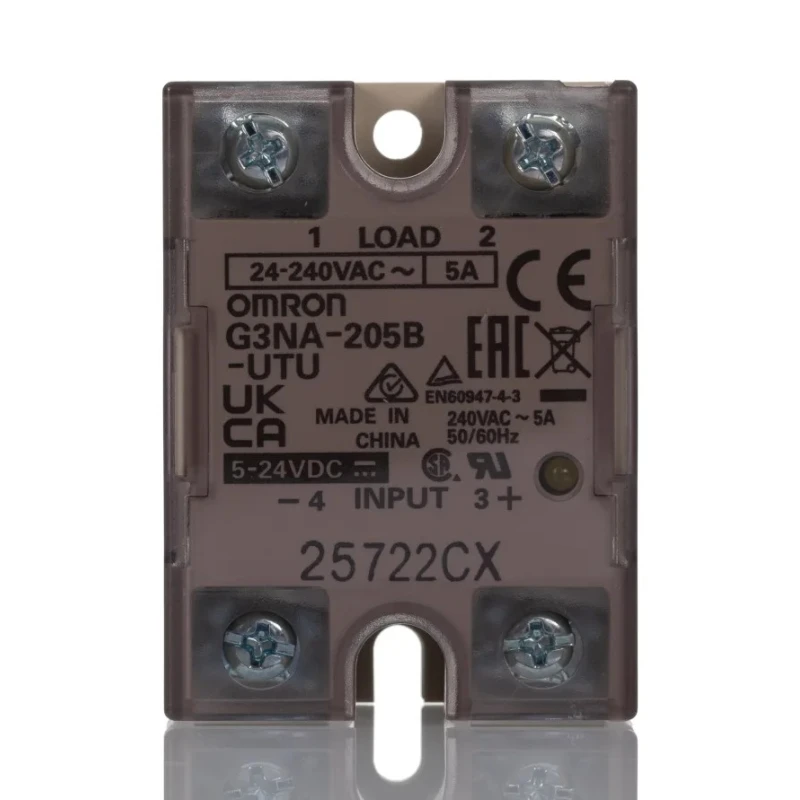 Omron Solid State Relay Panel Mount 5A Load 264V AC Load 32V DC Control G3NA