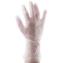 RS PRO Clear Vinyl Disposable Gloves 100 Pcs, Powder-Free, Ambidextrous, Anti-Static, 300mm Length 829-5152
