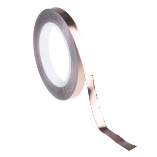 Hi-Bond Conductive Metallic Copper Foil Tape 12mm x 33m Acrylic Adhesive, 130°C Max HB 720A 12mm x 33m