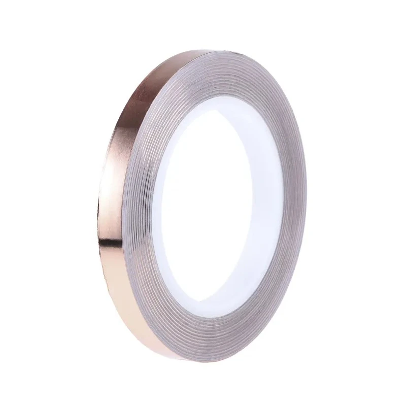 Hi-Bond Conductive Metallic Copper Foil Tape 12mm x 33m Acrylic Adhesive, 130°C Max HB 720A 12mm x 33m