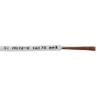 RS PRO 2491B Series White 0.75 mm² Hook Up Wire, 22 AWG, 22 x 1.0 mm Strands, 100 m Length, Ethylene Propylene 836-0789