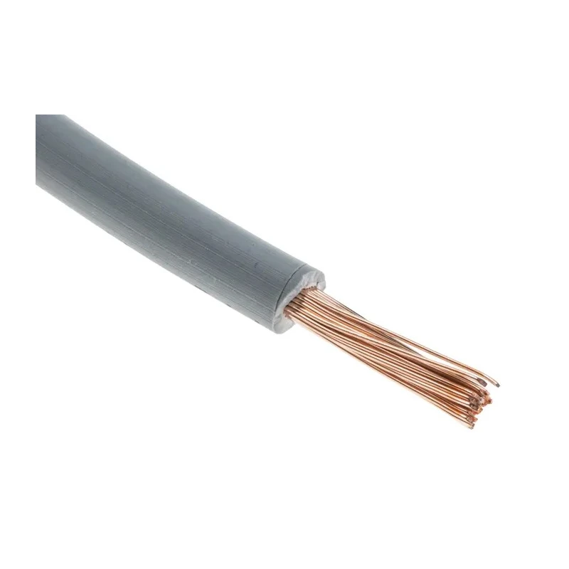 RS PRO H05Z-K Series Grey 0.75 mm² 18 AWG Hook Up Wire, 22 x 1 mm Strands, 100 m Length, Low Smoke Zero Halogen 836-0782