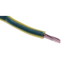 RS PRO 2.5 mm² 14 AWG Green Yellow Hook Up Wire 7/0.67 mm Core Strands Polyvinyl 100 m 750V H07V-R 836-0886
