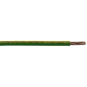 RS PRO H07V-R Series Green Yellow 1.5 mm² Hook Up Wire 16 AWG 7/0.53 mm Core Strands 100 m Polyvinyl 836-0868