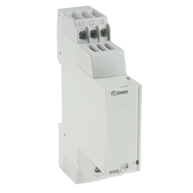 Crouzet Monitoring Relay 3 Phase 183/528 V AC Monitor Range SPDT DIN Rail Mount 208V AC 480V AC 30V AC 84873029