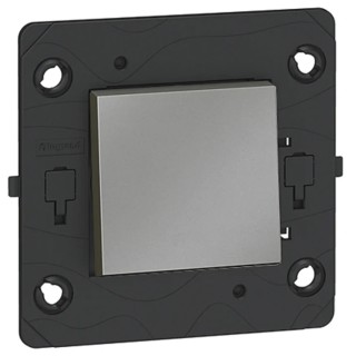 Legrand Arteor White Silver 2 Way 2 Pole Push Button Intermediate Rotary Light Switch 1 Gang 5 725 12