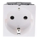 Legrand 16A White 1 Gang Flush Mount Plug Socket Arteor Indoor Type F 5 721 18