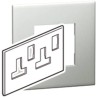 Legrand Silver 2 Gang Light Switch Cover 5 751 01