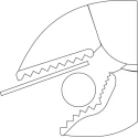 Gedore Locking Plier, Nickel Plated Vanadium Steel, 260mm Overall Length 6407270