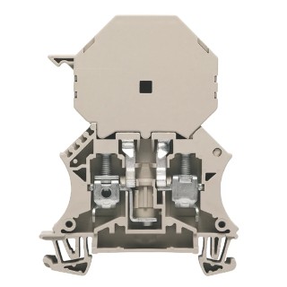 Weidmüller W Series Beige Fused DIN Rail Terminal 1-Level Screw Connection 500V AC 6.3A 1014400000