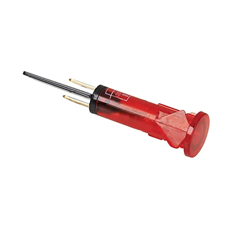 RS PRO Neon Panel Mount Indicator 10 mm Mount Hole, Tab Termination, 240V AC, Red Lens SX33 Series 191-7796