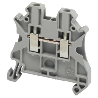 Schneider Electric NSYTRV Series DIN Rail Terminal Block Grey, 0.14mm² to 4 mm² Cable CSA, 24A, 1-Level Screw NSYTRV22