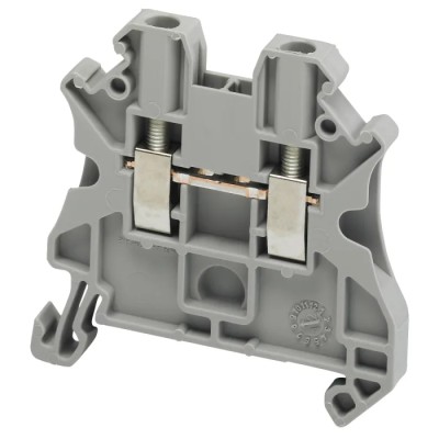Schneider Electric NSYTRV Series DIN Rail Terminal Block Grey, 0.14mm² to 4 mm² Cable CSA, 24A, 1-Level Screw NSYTRV22