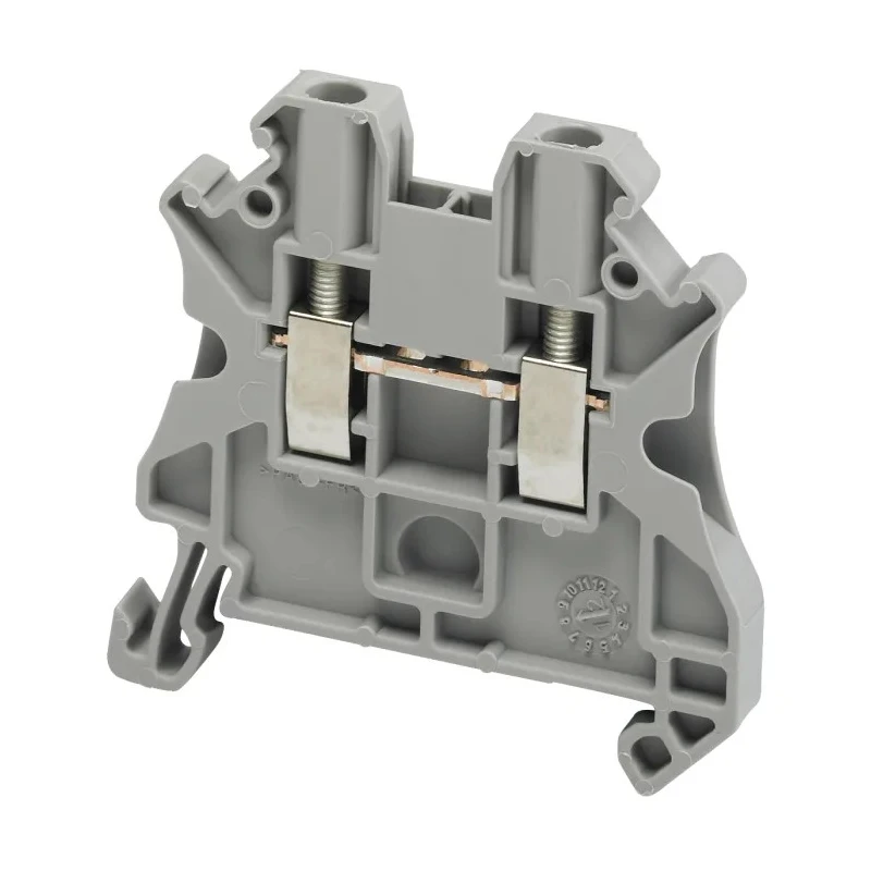 Schneider Electric NSYTRV Series DIN Rail Terminal Block Grey, 0.14mm² to 4 mm² Cable CSA, 24A, 1-Level Screw NSYTRV22