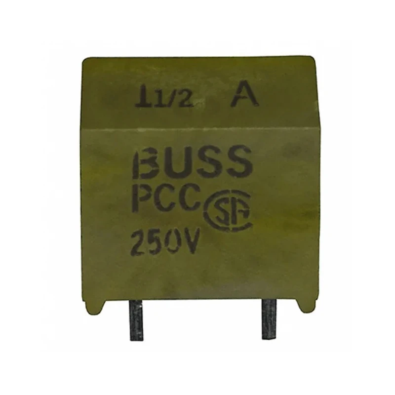Eaton Fast Acting Radial Lead Fuse 2A 250V AC Board Washable Body PCC-2-R
