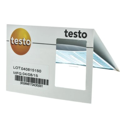 Testo Temperature Sensitive Label 116°C to 154°C 2 Levels, 50mm x 18mm, Pack of 10 0646 1724