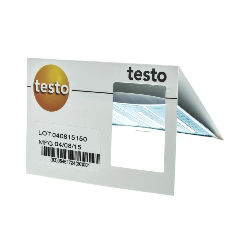 Testo Temperature Sensitive Label 116°C to 154°C 2 Levels, 50mm x 18mm, Pack of 10 0646 1724