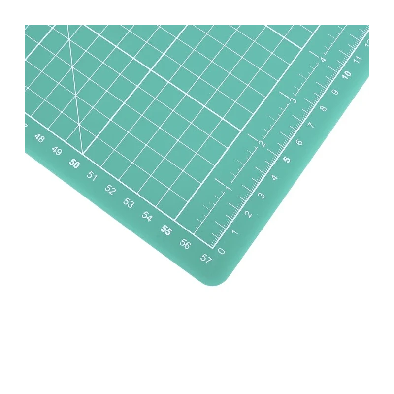 RS PRO 10 mm Green Self-Healing Cutting Mat 600 mm Length x 450 mm Width x 10 mm Grid Spacing xW450mm