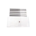 RS PRO 5 Piece Magneto File Set Engineers File Flat Shape 160 mm Length 1.1 mm Thickness 192-3684