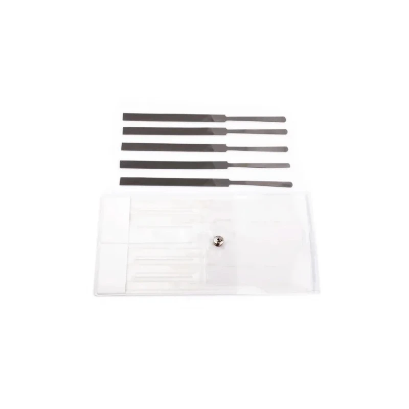 RS PRO 5 Piece Magneto File Set Engineers File Flat Shape 160 mm Length 1.1 mm Thickness 192-3684
